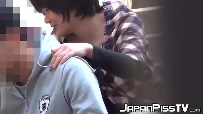 Beautiful Japanese amateurs pissing on kinky hidden camera