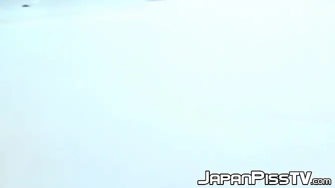 Japanese teen pees on the floor in public