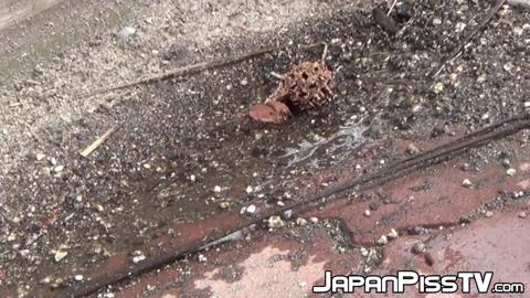 Japanese cuties remove panties to pee in secret🤫 spots