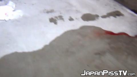 Real Japanese sluts urinate everywhere on camera