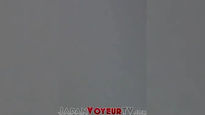 Secret filming of young Japanese babe fingering her hairy pussy