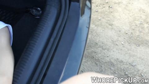 Street slut gets pounded and loaded with creampie