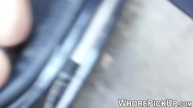 Euro street whore swallows big cock in POV