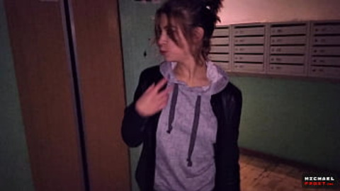 Risky Russian Fast Sex in Public - Panty Cum Walk