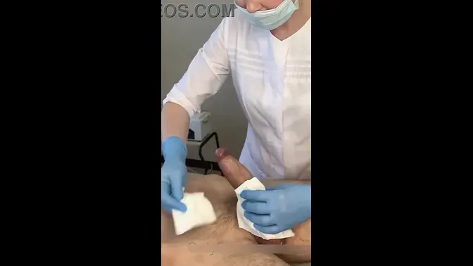 Unexpected cum during doctor's appointment