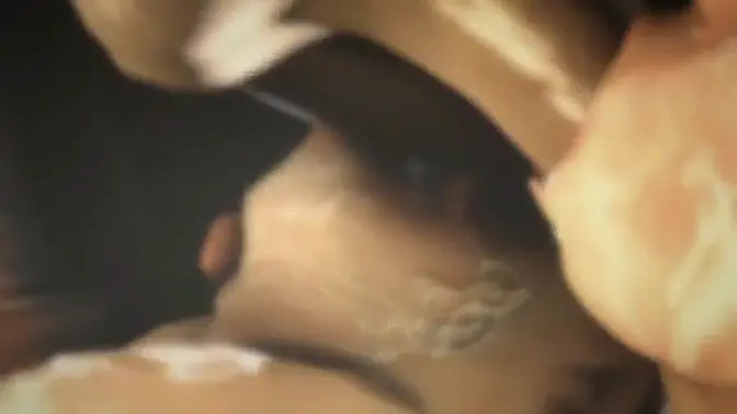 Big monsters fuck cute asian teenager in 3D cartoon