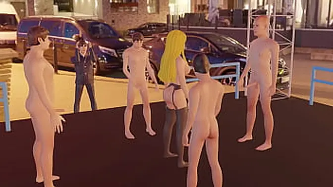 Lulu Chu seduces fans with a public 3D dance