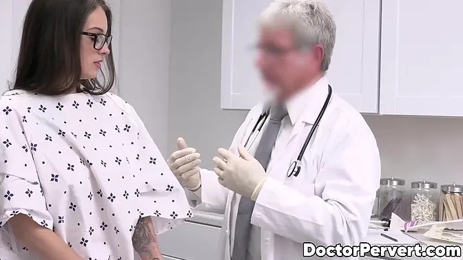 At a yearly exam Maddy May is seduced by her perverted older doctor