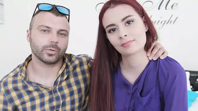 Redheaded Ex-wife Scyley Jam Has Her Snatch Sperm Filled While Cuck-old Looks on