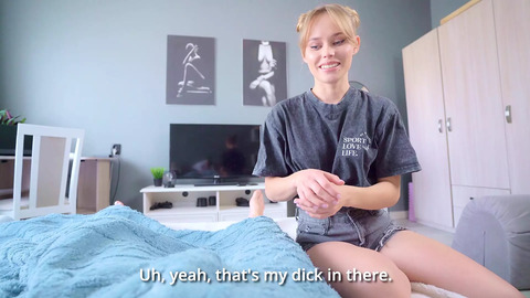 As MariMoore's stepister begged for my cock🍆, I ravaged her slit & left a cum facial