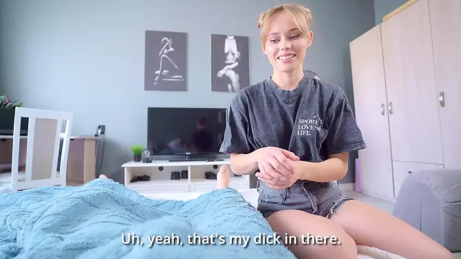 MariMoore's 18-year-old stepister gets nailed and facialed