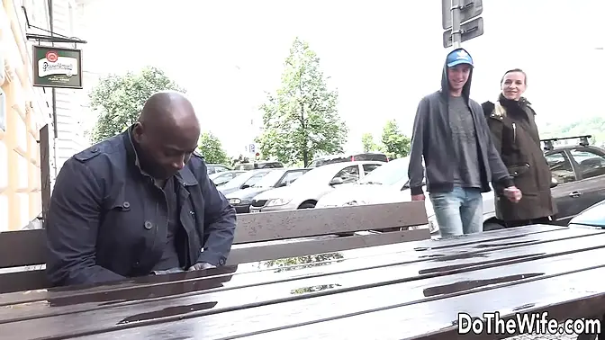 Ebony boy humps blonde ex-wife Bianca Ferrero's pussy