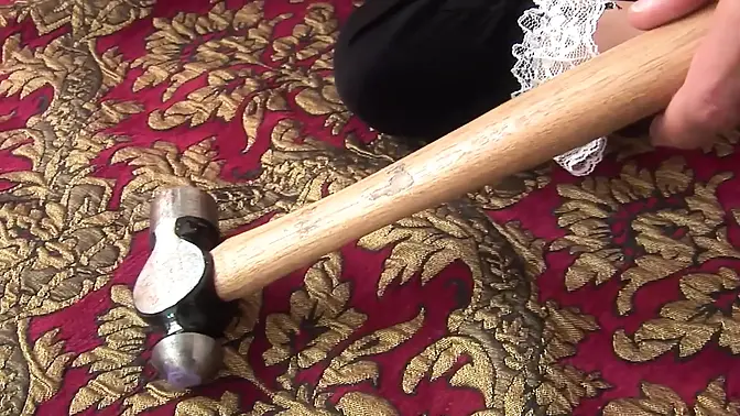 Blonde maid whore gets fucked hard with big cock