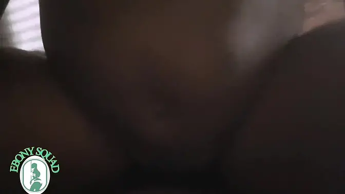 Black beauty rides and worships his ebony ass