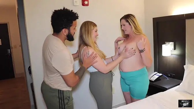 Cheating MILF gets fucked rough by married couple