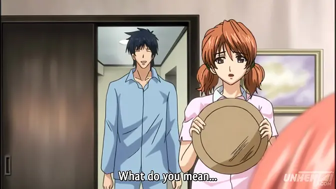 Asian milf gets caught jerking off with porn