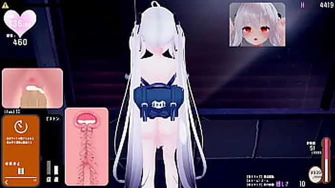 3D babe with huge curvy body in sexy outfit