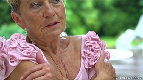 Busty granny and her y  lesbian friend - Malya, Aida Swinger