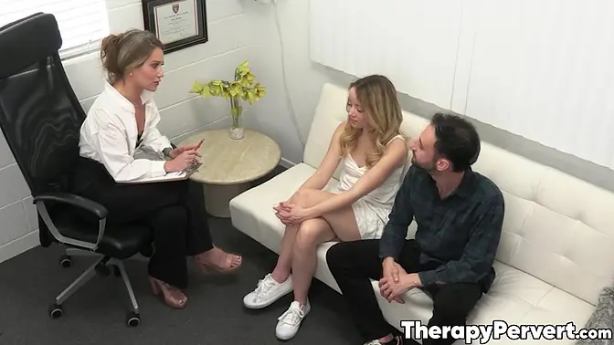 Stepdad's Teen Stepdaughter Gets Kinky Therapy from MILF Dr  Athena Anderson