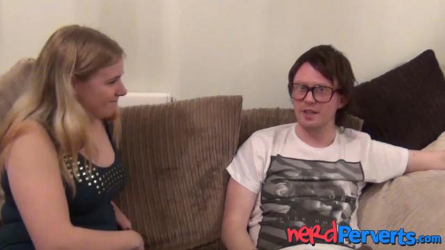 Busty UK beauty passionately pleasures thick shaft with lips