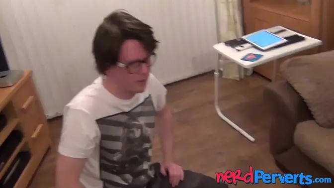 MILF Bella Star eagerly pleases nerdy guy during audition