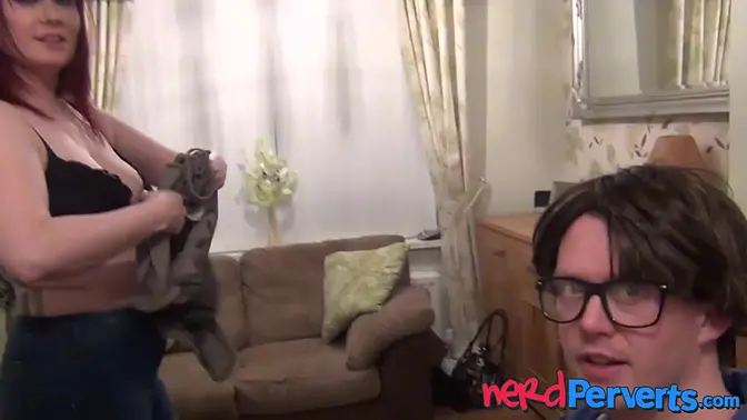 Thick tattoo artist Donna Austin jumps so hard on my hard cock