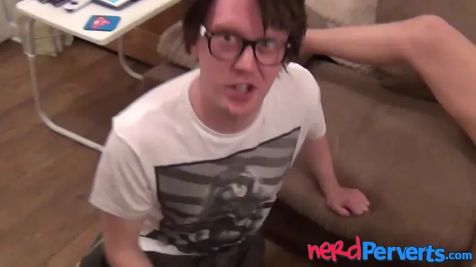 Bella Star's Big Tits and Nerd Pervert POV Blowjob