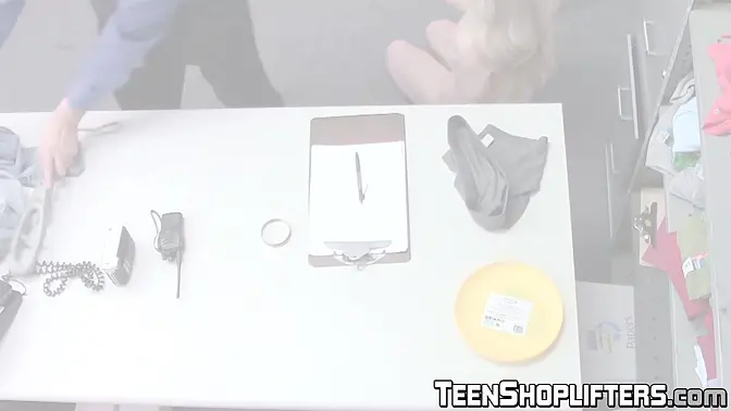 Blonde teen with small tits gets fucked missionary after deepthroat blowjob