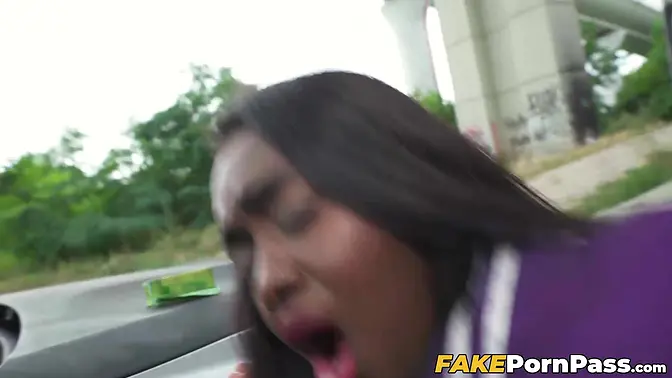 Ebony babe Blair Saenz gets paid to take a big dick