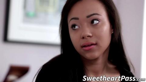 Nerdy Ivy convinces Adrian to stay in school by fucking her