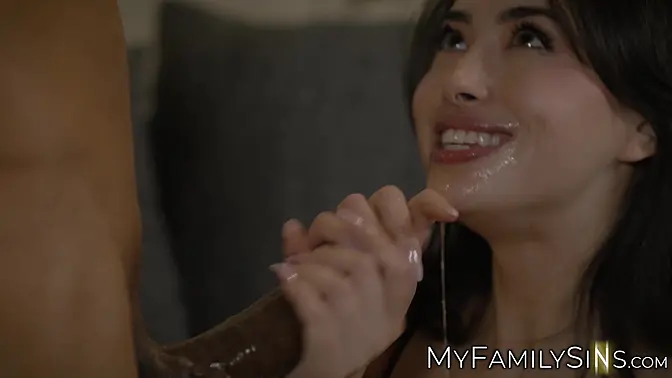 Asian bombshell Chloe Surreal deepthroats BBC then rides it hard in reverse cowgirl