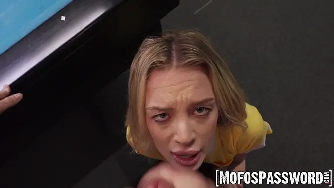 Ashlyn Angel deepthroats and rides deep in lingerie