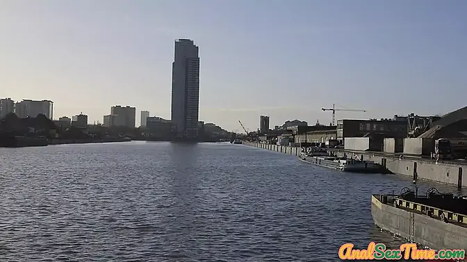 Lonely housewife loves huge white cock in her ass