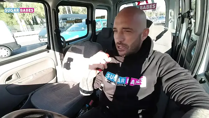 Young blonde girl stretches her anus