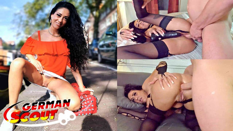 German Milf Morgen's Rough Butt🍑 Sex Casting for Slim Long Labia