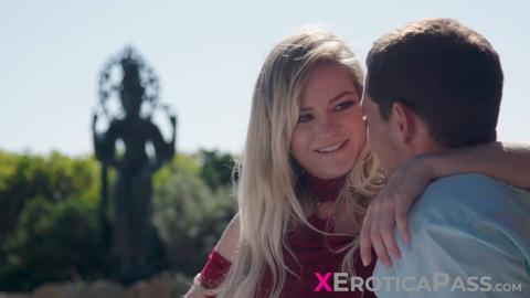 Blonde Chloe seduces her surf instructor in a wild outdoor encounter