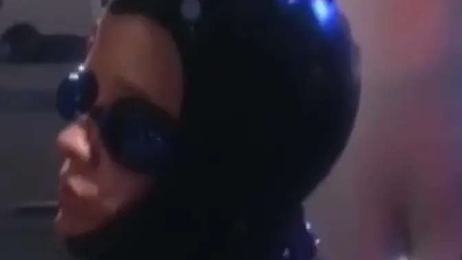 Vintage latex-clad dykes tied up for femdom torment