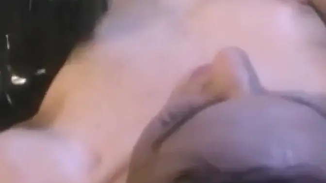 Vintage latex lesbo bitches finger and lick each other's big tits