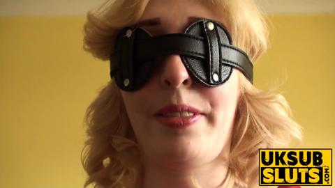 UKSubSluts com - Blonde Jessica Jensen's submissive slut role with big cocks