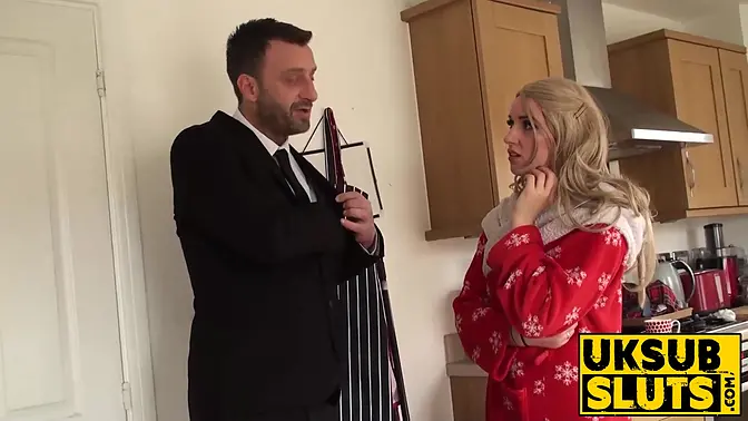 Busty blonde Jasmine deepthroats and takes big dick in various positions