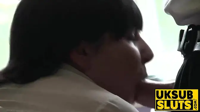 UKSubSluts com - Big ass MILF's huge tits and rough penetration on floor