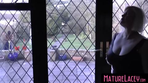 MatureLacey com - Busty mature Brit's rough sex and facial session with a creampie