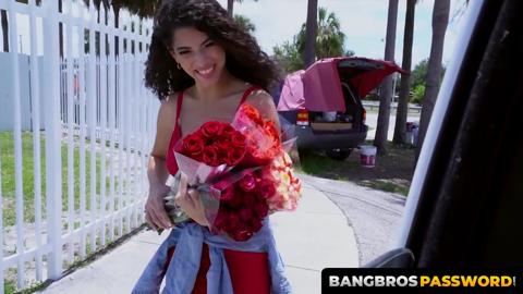 BangbrosPassword com - Strangers pleasure mature slut Gabriela Lopez outdoors