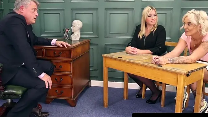 MILF Charlie and Gigi in a steamy 69 with tattooed natural tits