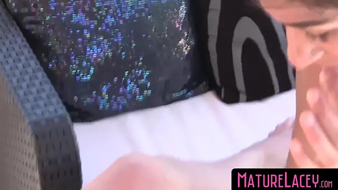 Busty MILF Lacey Starr dominates young cock