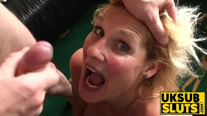 British mature blonde MILF takes rough fucking in multiple positions