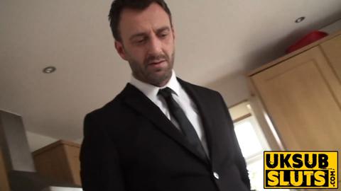 UKSubSluts com - Dark haired MILF gets the hardest fuck of her life