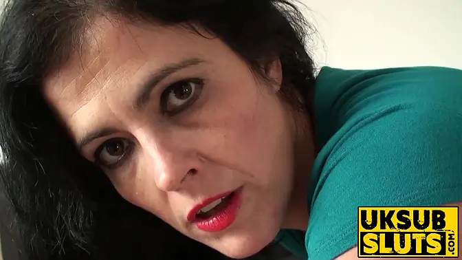 Curvy British MILF gets rough anal in maledom bondage