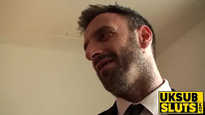 British redhead throat fucked in reverse cowgirl position