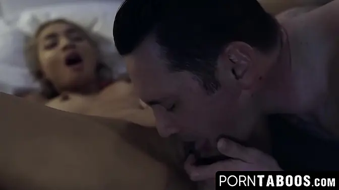 Asian Avery Black and Tommy Pistol in raw, rough fuck with facial cumming